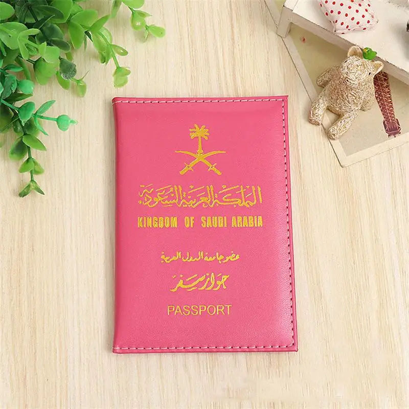 Женская Обложка на паспорт для поездок из Саудовской Аравии, аксессуары для паспорта из искусственной кожи с держателем банковских и идентификационных карт, красивые подарки для девочек