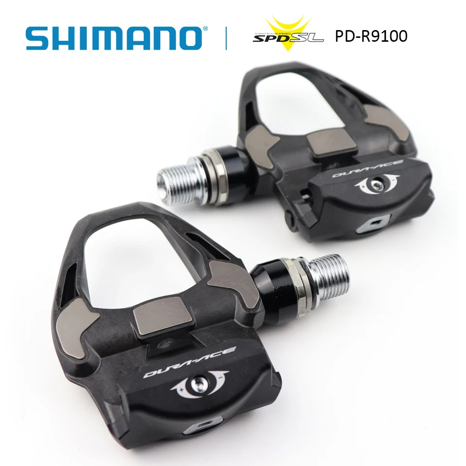 SHIMANO DURA ACE PD R9100 самоблокирующаяся педаль из черного углеродного волокна для