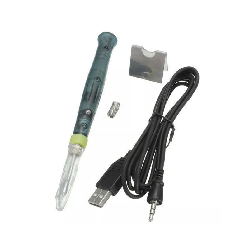 5V 8W Mini Portable USB Solder Iron Pen Tip Touch Switch Electric Soldering Irons Station Welding Repair Tool Soldering Iron Set