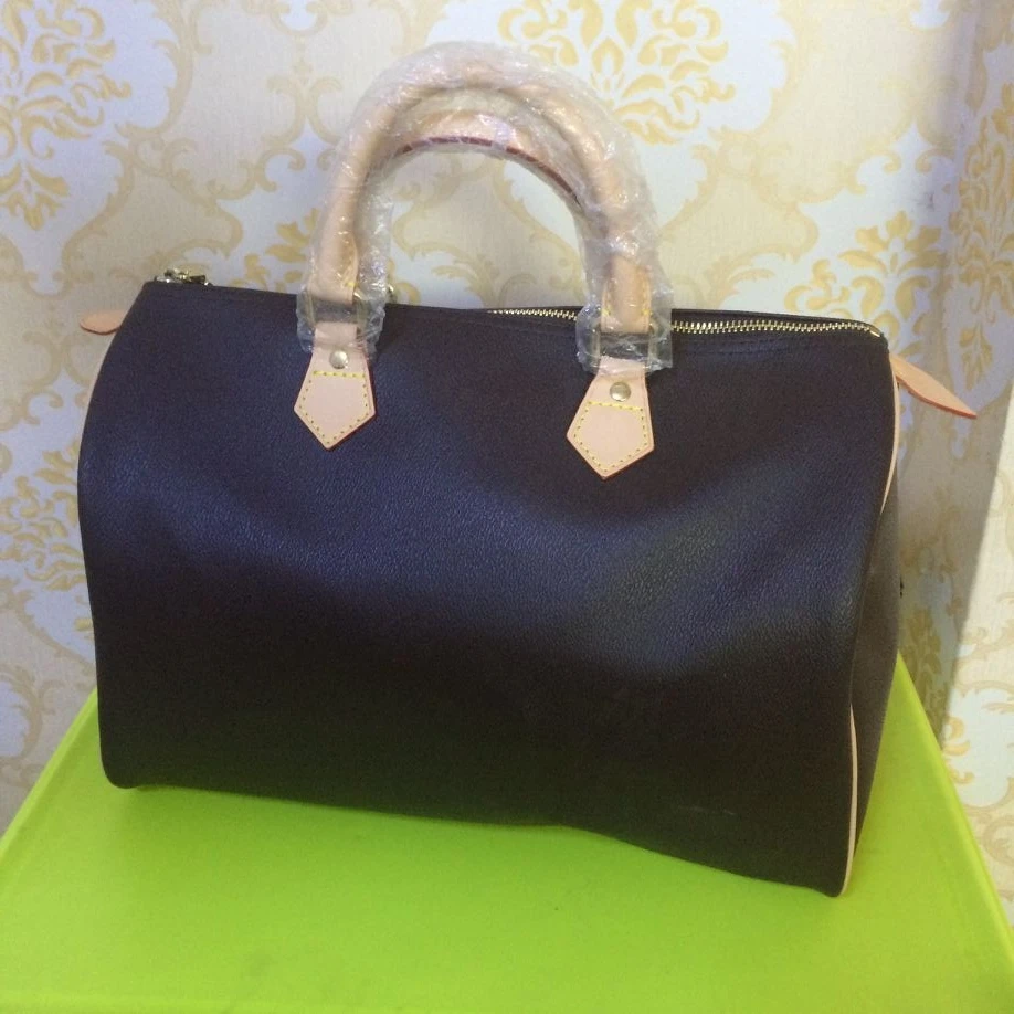 

Hot sales woxk! ! ! 2018 Woxk new good quality women's Handbag Polyurethane speedy bag 30/35cm Free shipping