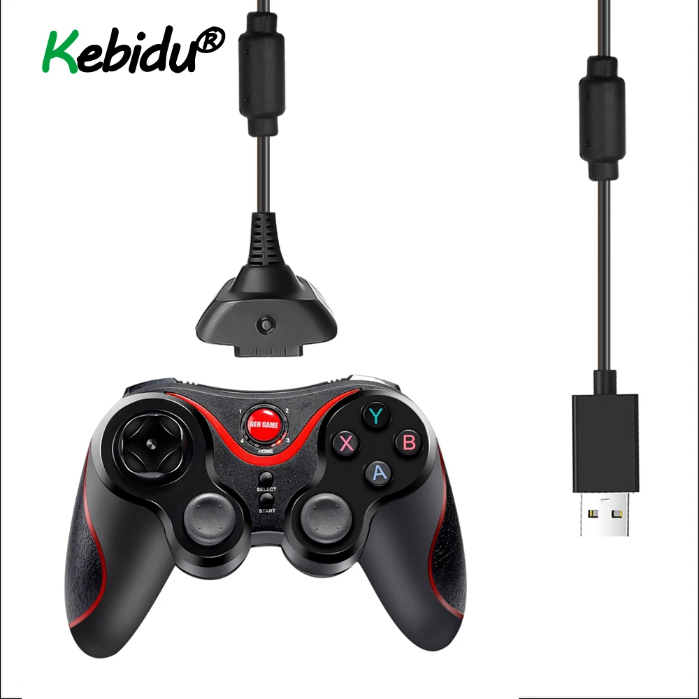 

Latest For Xbox 360 Gamepad Wireless Remote Controller Charging Cable 1.8m USB Charging Adapter Charger Replacement Cables Black
