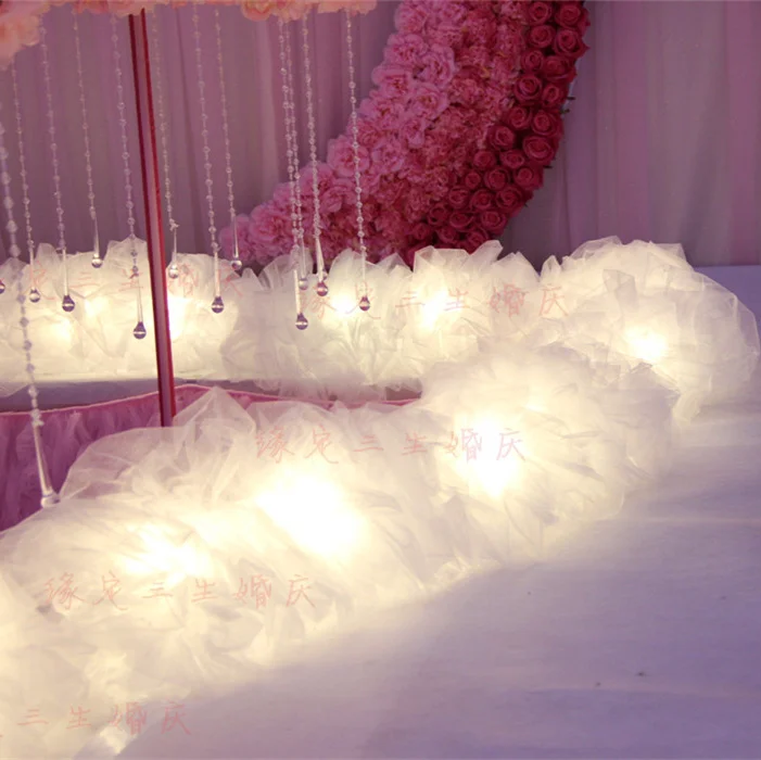 Creative Wedding White Yarn Costumes T Stage Wedding Birthday Party Veil Wedding Props Decoration 5m Lot Lot Lot Lot Aliexpress