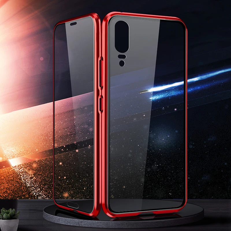 Bitingly магнитный металлический чехол для huawei P20 Pro на 360 градусов прозрачный из