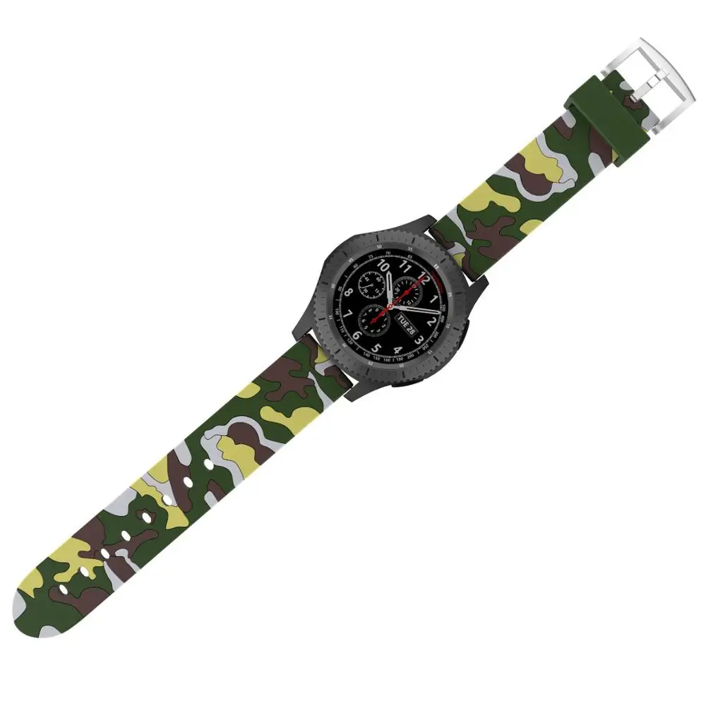 22 мм силиконовый спортивный ремешок для samsung Galaxy Watch 46 мм SM-R800NZSAXAR Amazfit BIP ремешок для Galxy gear s3 браслет