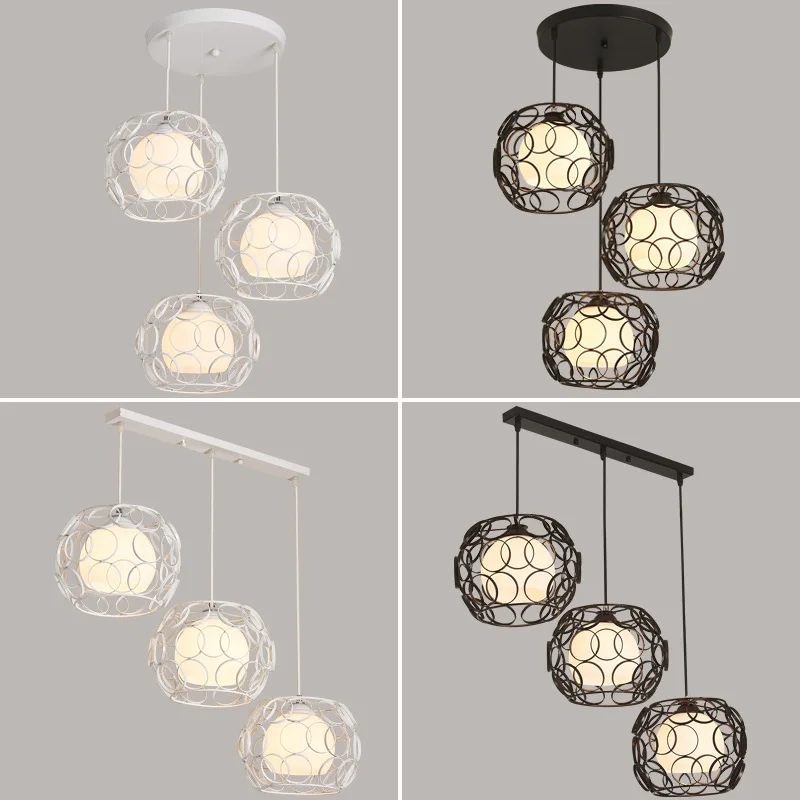 

TUDA Free Shipping Modern Minimalist Style Pendant Lights Creative Personality Art Iron Bar Restaurant LED Pendant Lights E27
