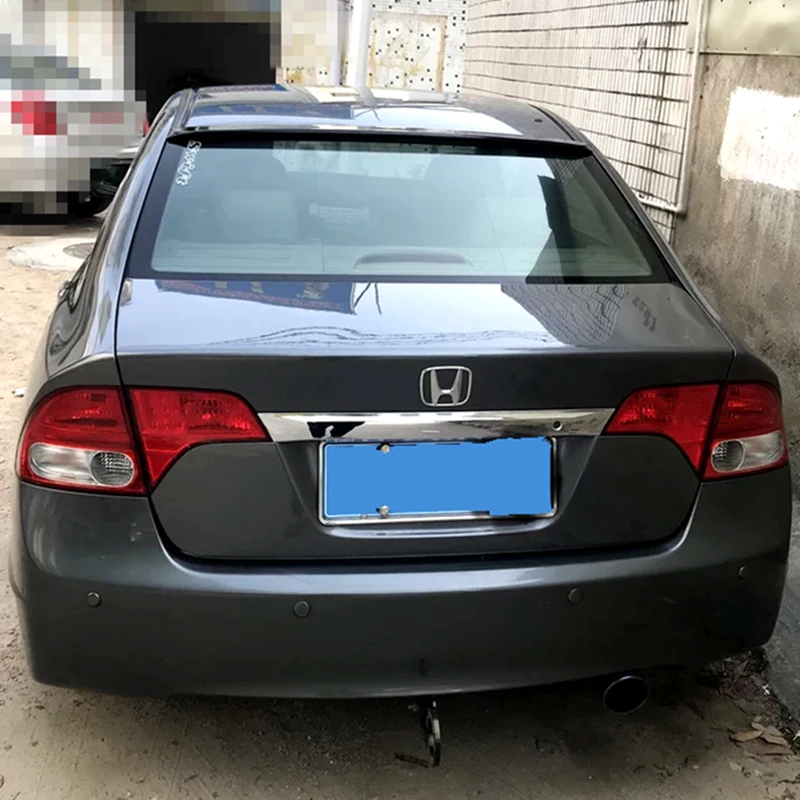 Для Honda Civic 2006 2007 2008 2009 2010 2011 спойлер Высокое качество abs пластик задний украшение в виде хвостового крыла для Honda Civic