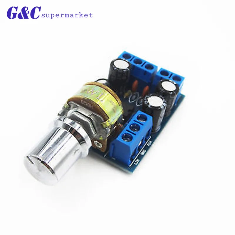 TDA2822M Amplifier Board DC 1.8-12V 2.0 Channel Stereo Mini AUX Audio Amplifier Module AMP with 50K Ohm Potentiometer