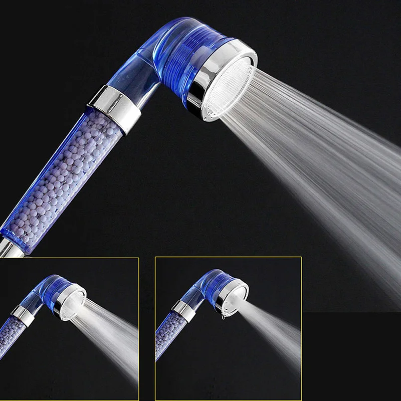 

PC mineral stone filtering increase pressure,removable&washable , water saving resistance shower head
