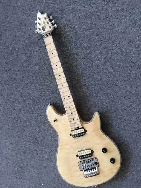 

New arrival EVH Wolfgang electric guitar 6 string guitar with floyd rose tremolo in natural burst top quality 150919