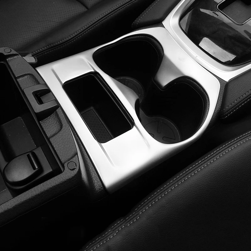 In Acciaio Inox Supporto Di Tazza Auto Mat Copertura Decorativo Sticker Fit For X-Trail Rogue 2014 2015 2016 Xtrail T32 Accessori