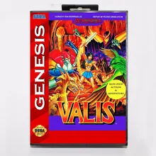 Valis 16 бит MD игровая карта с розничной коробкой для sega Mega Drive/Genesis