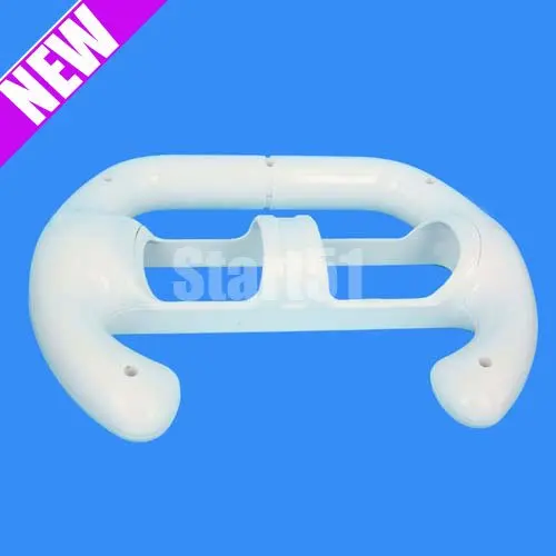 

White Racing Games Steering Wheel for Nintendo Wii Remote Controller
