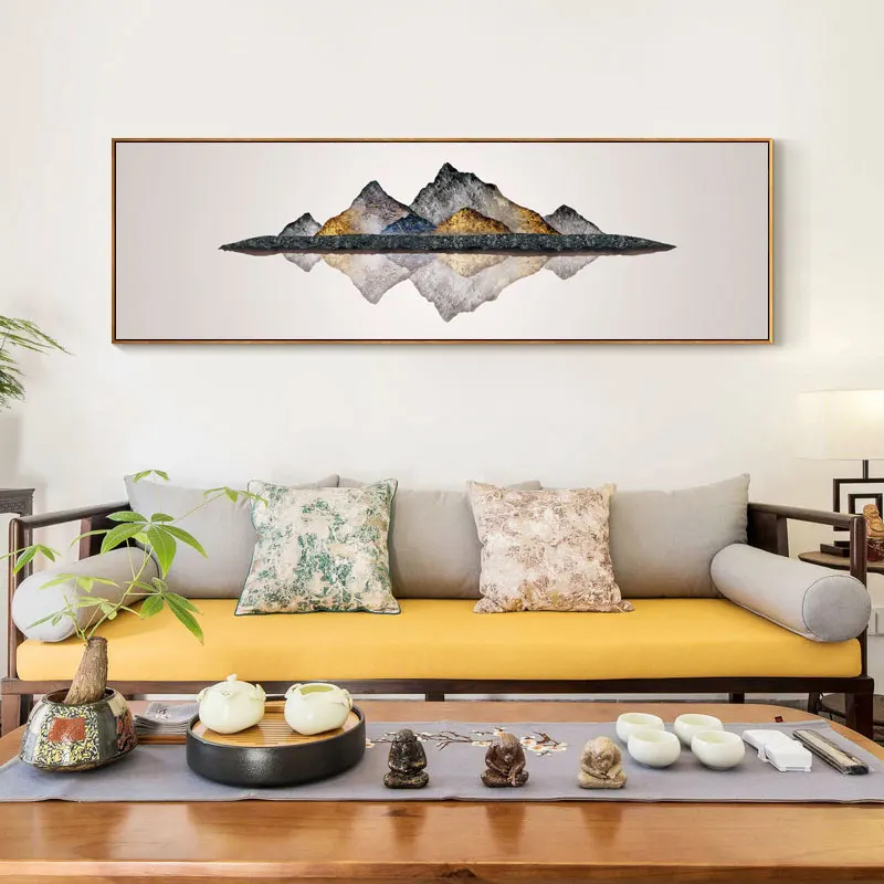 Абстрактные Художественные постеры с масляной живописью и принтами настенные художественные картины на холсте Igneous Rock горные картины для гостиной домашний декор