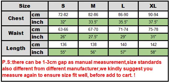 size chart police