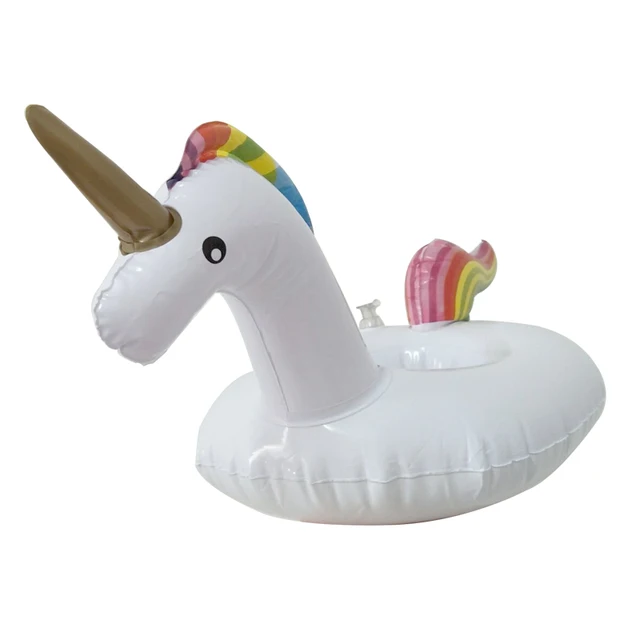 2017 Party Supplies Mini Unicorn Flamingo Inflatable Cup Holder Drink Floating Party Beverage Boats Phone Stand Holder Pool Toys