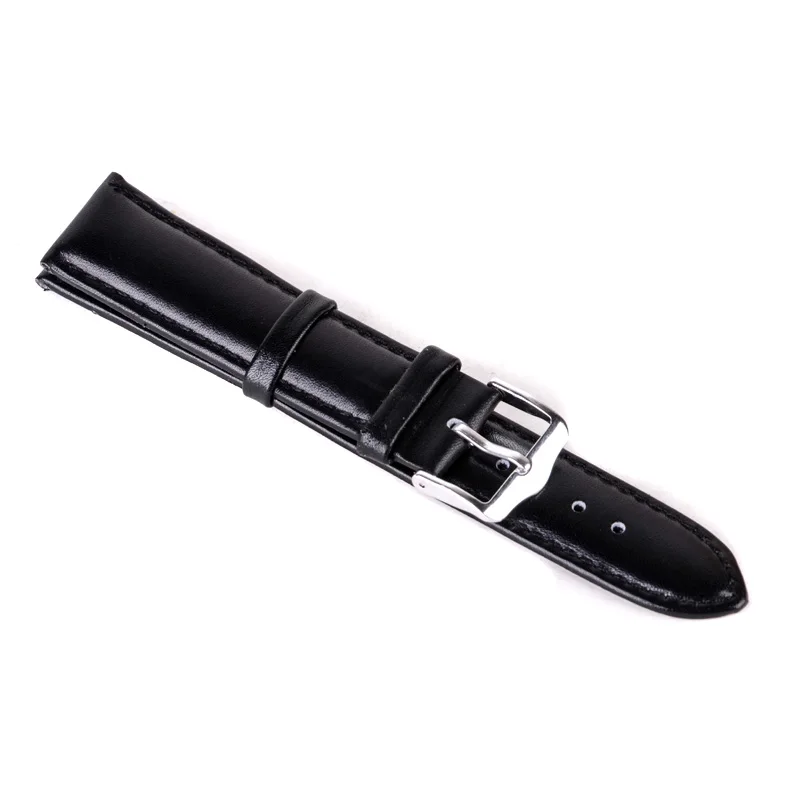 Luxury Watch Band 12mm,14mm,16mm,18mm,20mm,22mm,24mm Soft Sweatband Leather Strap Steel Buckle Wrist WatchBand