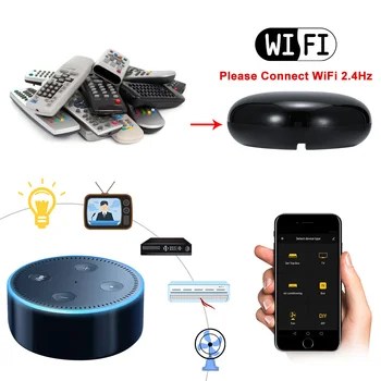 

WiFi-IR Remote IR Control Hub Wi-Fi Enabled Infrared Universal Remote Controller For Using Smart Life APP