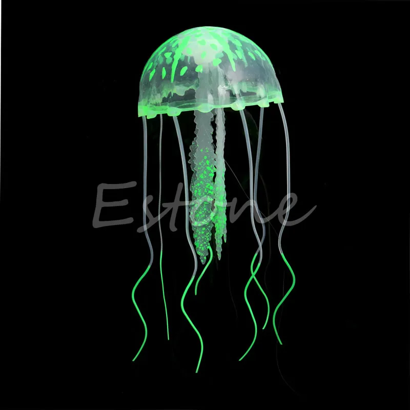 decor jellyfish aquarium decoration artificial glowing effect fish