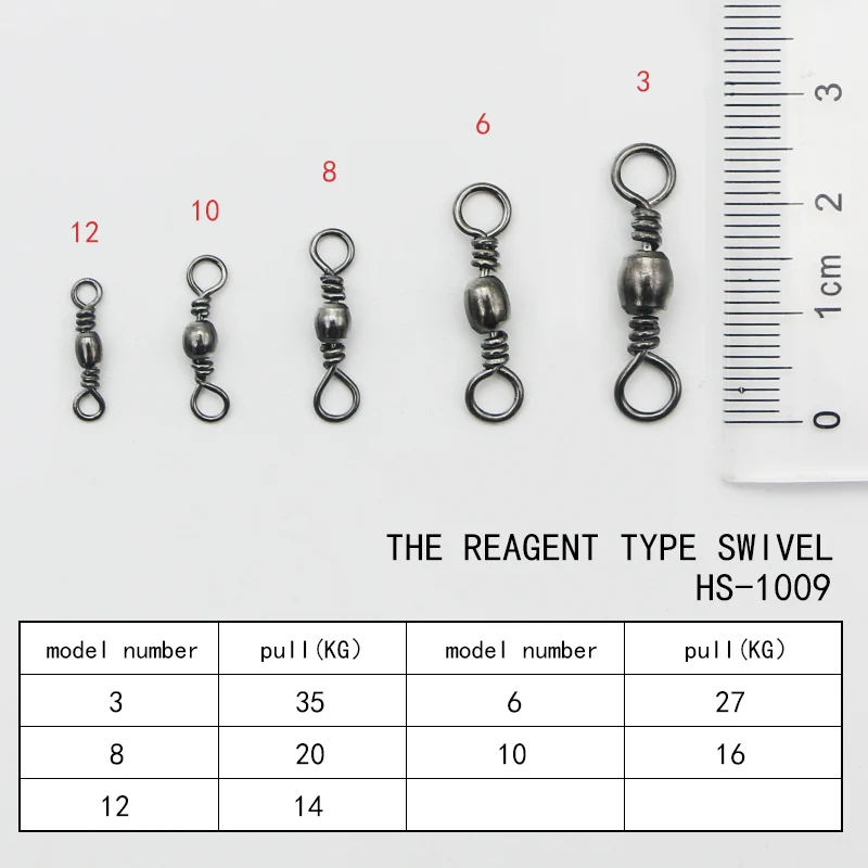 

100pcsFigure 8. American rotator. Connection ring. Fishing line joint. False bait connection. No. 3...12,