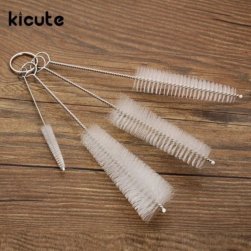 Kicute 4 шт./компл. бутылочный носик Тесты трубы стакан для мытья Чистка стирка ручка щетка для чистки инструмент лабораторное оборудование школьные принадлежности