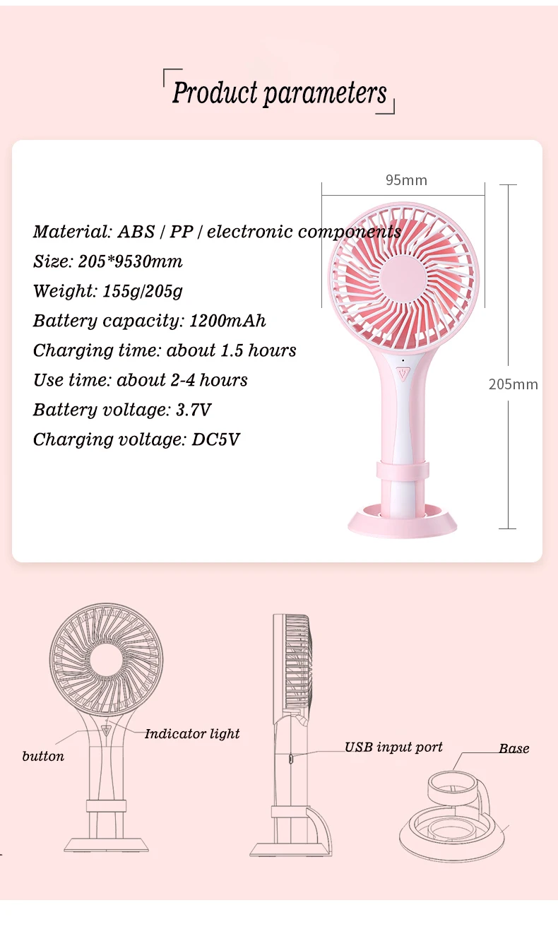 usb портативный бесшумный вентилятор, мини-вентилятор, наружный портативный вентилятор, охлаждающий вентилятор