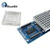 Microcontrolador LED MAX7219 4 en 1, pantalla con línea de punto de 5P, módulo de matriz de 5V, rojo/azul/amarillo, para Arduino DIY KIT 8x8 ► Foto 3/6
