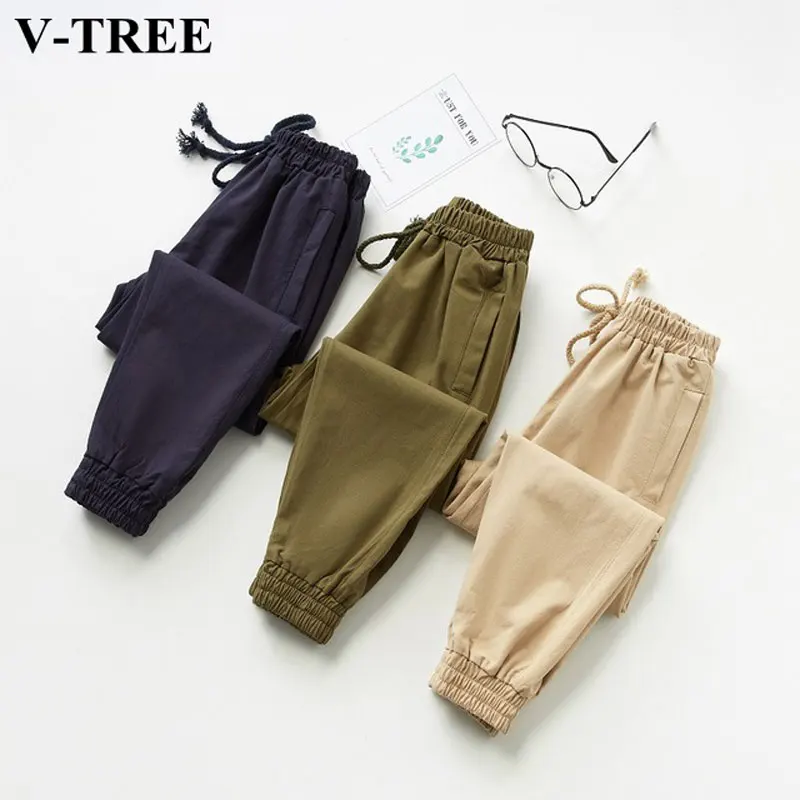 

Spring Autumn Pants For Girls 3 Color Children's Loose Pants Kids Casual Trousers Teenager Sport Pants 3-12years Baby Sweatpants