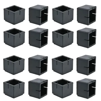 

16Pcs Chair Leg Floor Protectors, Black Silicone Table Furniture Leg Feet Tips Covers Caps, Felt Pads Prevent Scratches,