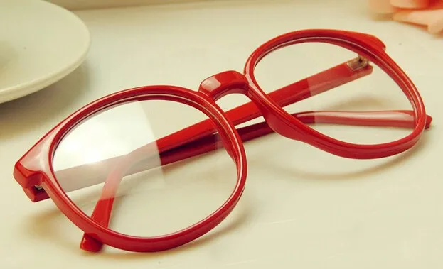Kyokai нет каната Kuriyama Mira cosplayi красный Eyeware кадр прекрасные девушки круглая рамка красные очки CS02