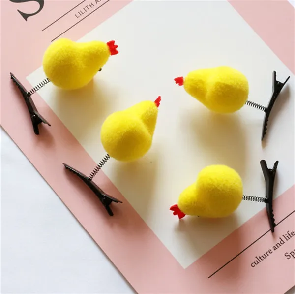 Little Yellow Chicken Hair Clip Fun Make up Decoration - 18