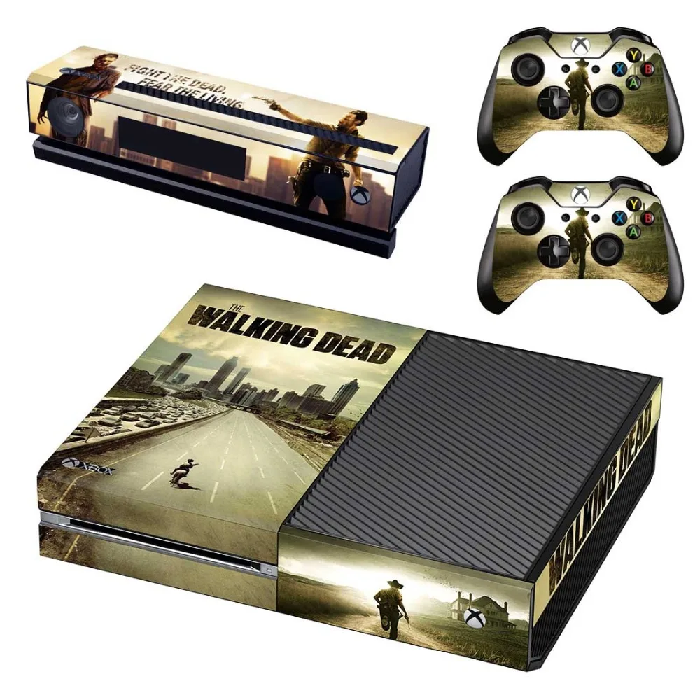 Наклейка Walking Dead Skin Xboxone vinilo adesivo pegatina s для Xbox One консоль и Kinect и два контроллера