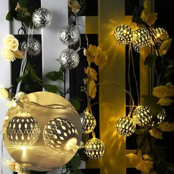 

Christmas light 20 40LED Globe Ball String Light for Wedding Party Home Decorations LED Lights AA Battery Operated