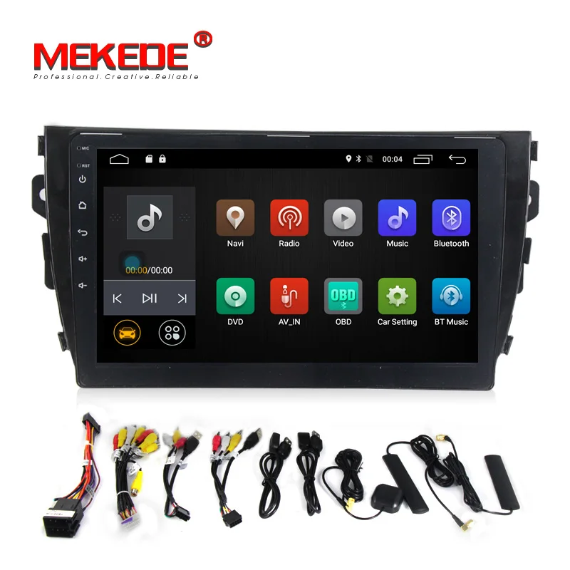 Cheap 2G RAM Android 7.1 Quad Core Car DVD multimedai player for Zotye T600 with GPS navi wifi 4G Lte BT RDS FM radio free shipping 5