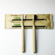 Смешанный Цвет корона столб Стиль древесины зубная щетка Новинка Бамбука Зубная щетка мягкой щетиной головчатого бамбуковое волокно деревянной ручкой