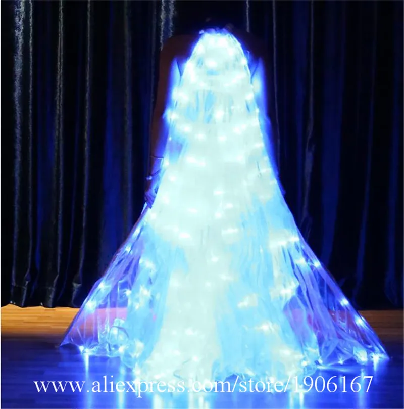 Bellydance colorful led light wings perform dress wings butterfly wears led costumes bar luminous cloak led1