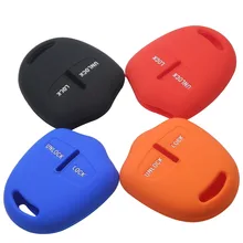 2 botões de silicone chave do carro caso capa para mitsubishi outlander grandis colt lancer pajero sport caso a proteção de chave com logotipo
