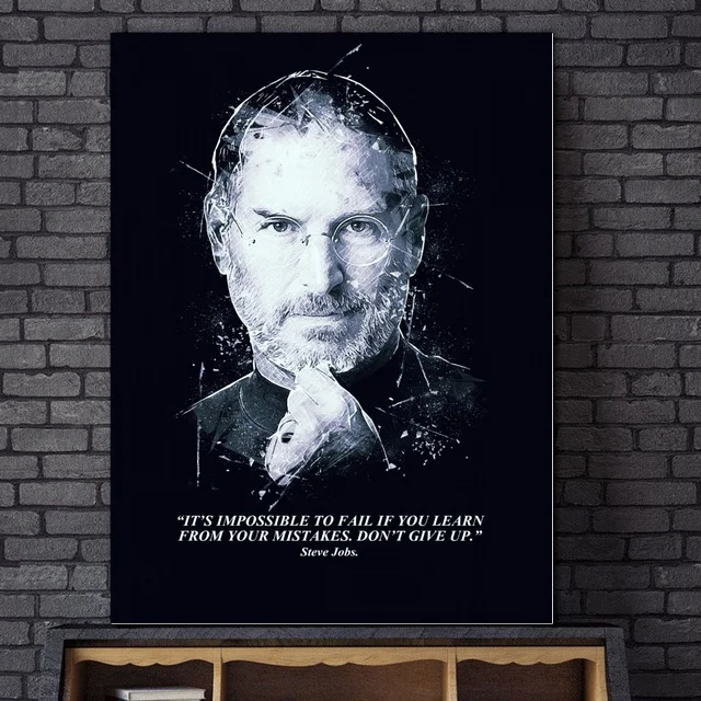 

STEVE JOBS Art canvas Poster Home Decor 12x18 24x36inch