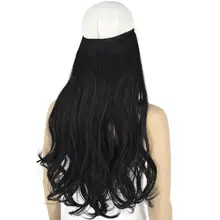 TOPREETY термостойкие синтетические волосы наращивание волос Halo волнистые невидимые гибкий провод накладные волосы TPYLW90