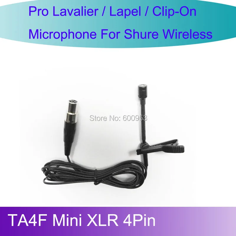 Pro MICWL L4P Новый петличный микрофон для галстука нагрудный Shure беспроводной ремень