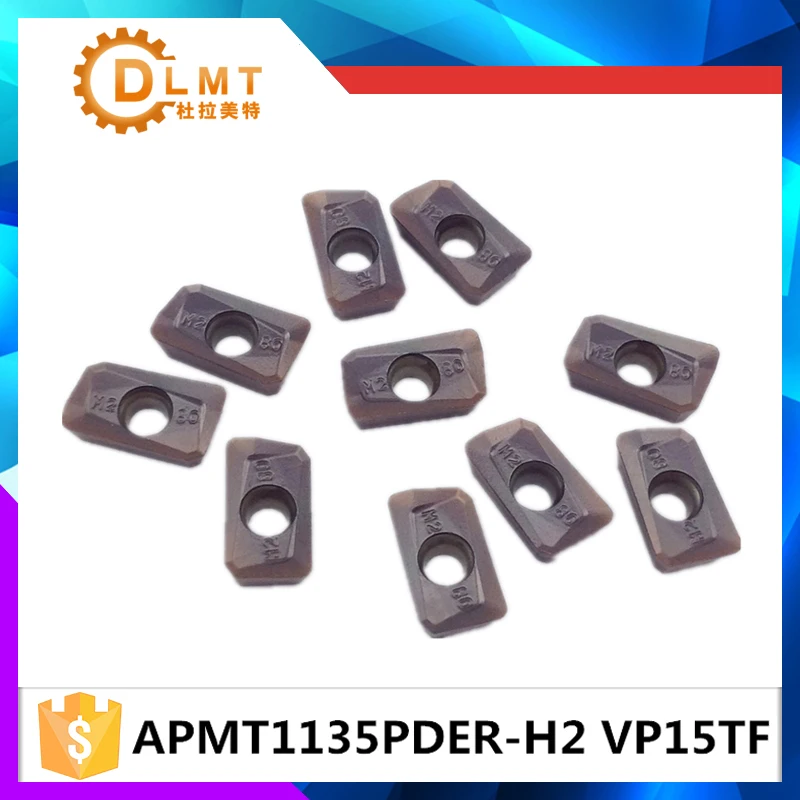 Вставки APMT1135PDER M2 VP15TF твердосплавные фрезерные для стали/чугуна грубая