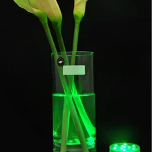 12 шт./партия светодиодный RGB погружной Свадебные украшения для чайной церемонии свет вазы база флористские удаленные Свадебные сувениры