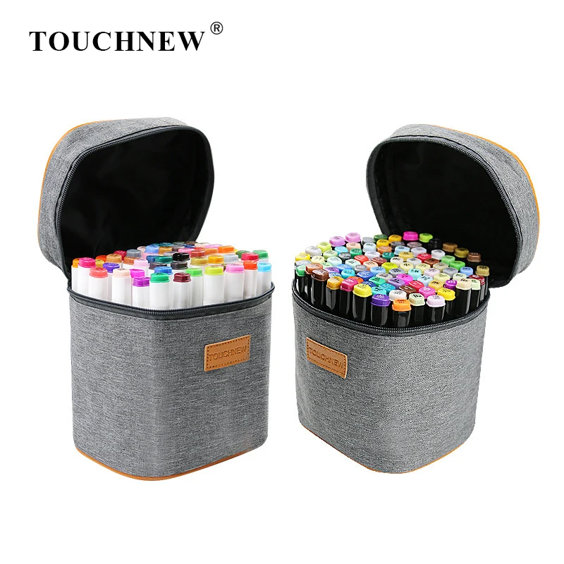 

TOUCHNEW 80 Color Gray Package Markers Pen Set Sketch Alcohol Based Markers Dual Head For Drawing Art Supplies