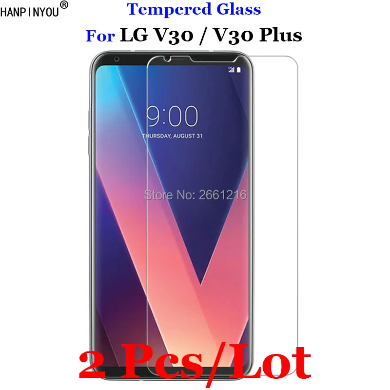 2 шт./лот для LG V30 закаленное стекло 9H 2.5D Премиум Защитная пленка экрана V30S Plus ThinQ 6
