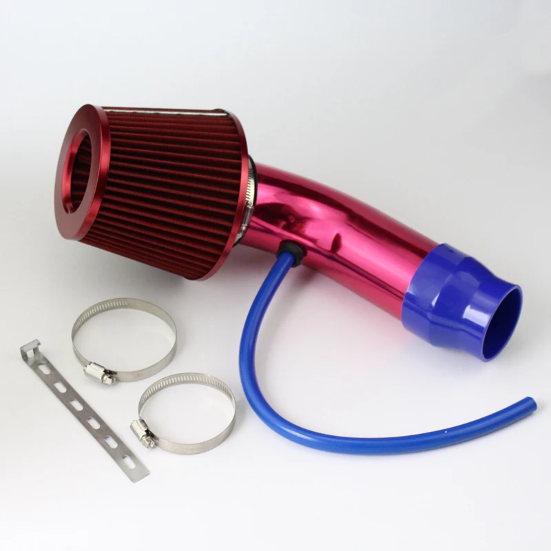 

Car Engine 3Inch Racing Car Cold Air Intake Aluminum Pipe + High Flow High Cold Air Filter Cone for honda