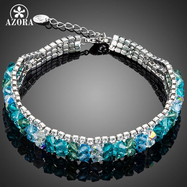 

AZORA Luxurious Party Jewelry Gorgeous Stellux Austrian Crystal Bracelet for Women TS0084