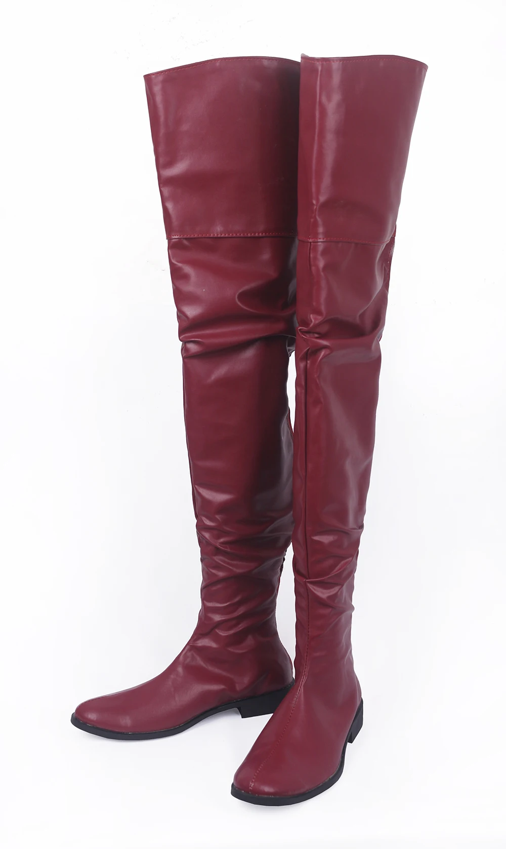 Zardoz Zed Cosplay Red Long Boots Shoes (2)