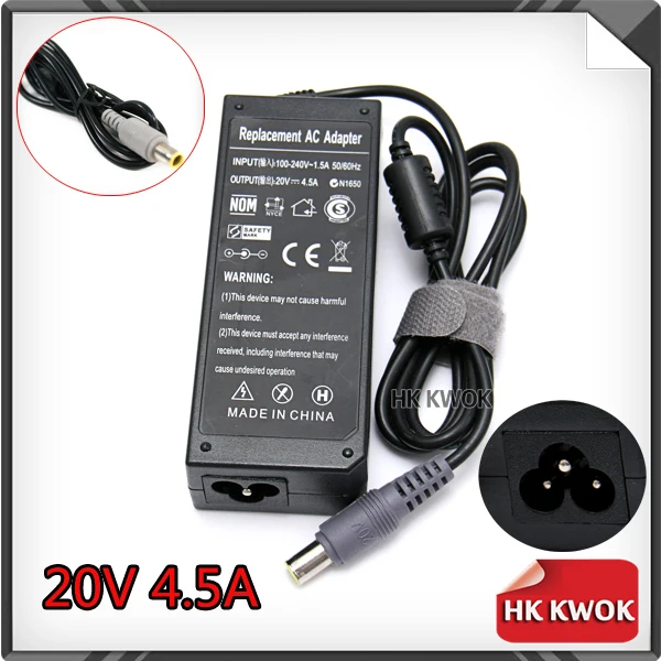 5pcs 20V 4.5A AC Power Adapter Charger For lenovo/thinkpad PA-1650-161 PA-1650-171 3000 C100 C200 SL400 SL500 w500 Supply | Компьютеры и