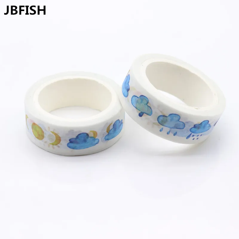 Jbfish 1.5*7 м Симпатичные Погода васи лента скрапбукинга планировщик изоляционная
