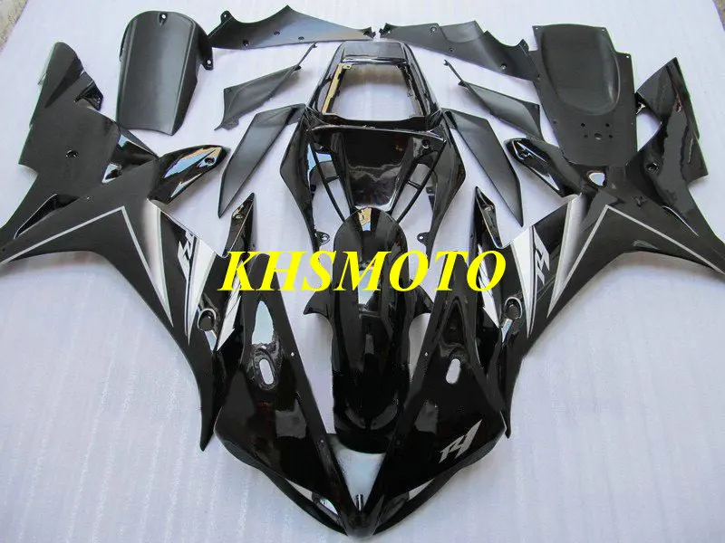 

Motorcycle Fairing Kit for YAMAHA YZFR1 02 03 YZF R1 2002 2003 YZFR1000 yzfr1 02 03 ABS gloss black Fairings set+7gifts YD15