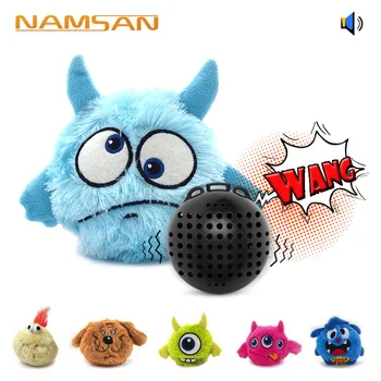 

Pet supplies dog sound vibration electric toy ball scratch bounce plush manufacturers direct sale